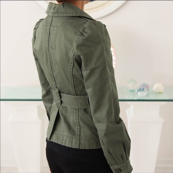 Marc Jacobs NWT Belted Military Green Light Jacket - Picture 3 of 8